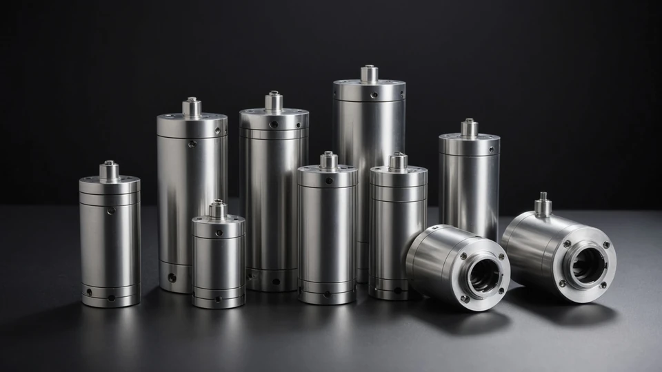 Five joint module sizes laid out from ankle to shoulder showing unified connector specification